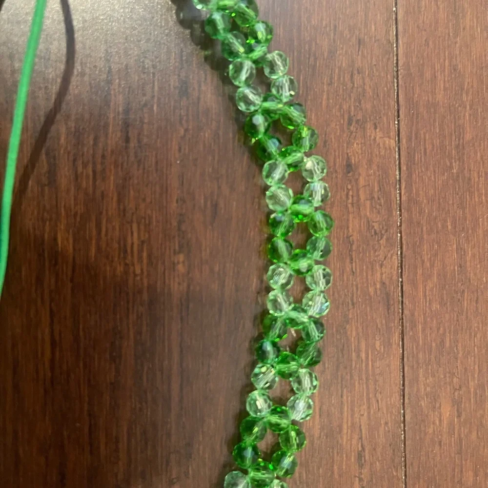 nwt jCrew Green Beaded headband
